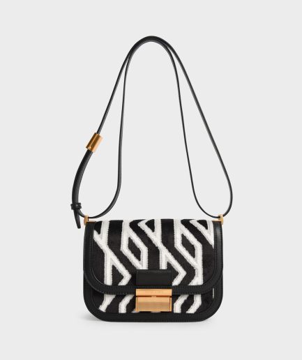 Charlot Jacquard Printed Bag - Black